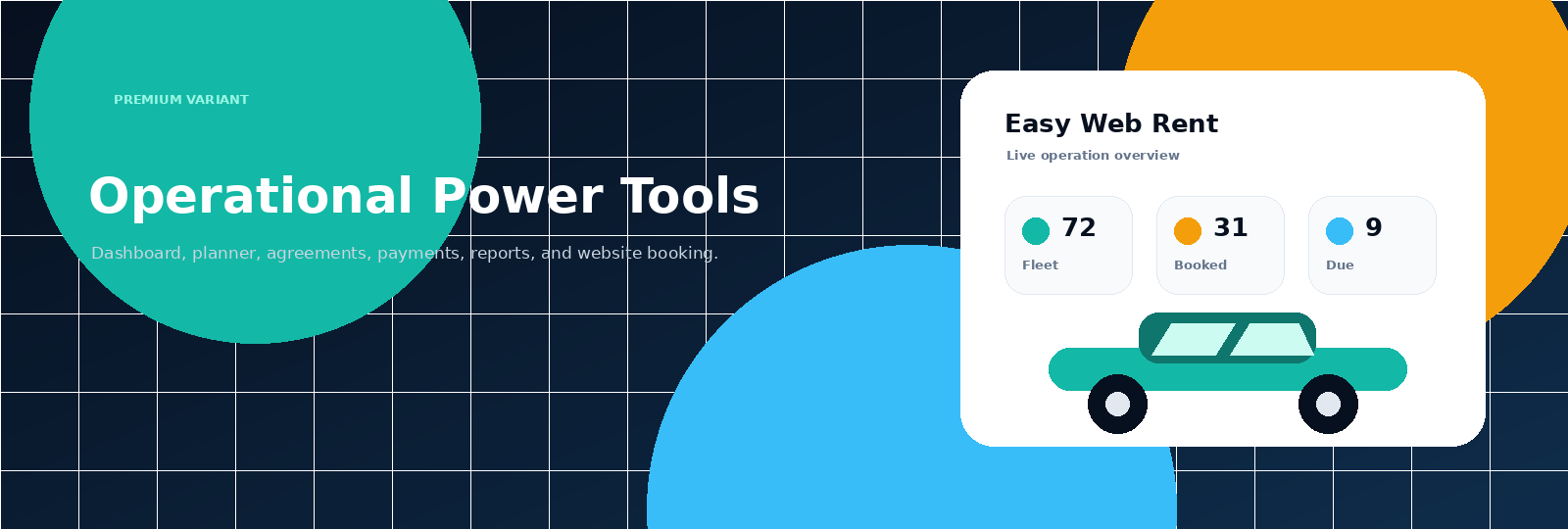 Easy Web Rent features banner